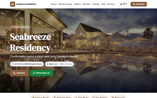 Hotel design: Seabreeze Residency