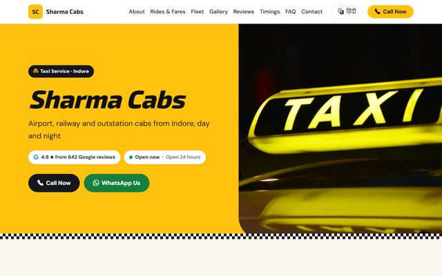 Taxi Service design: Sharma Cabs